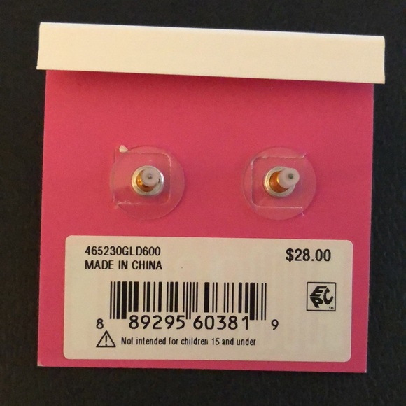 Betsey Johnson Gold Tone Red & Black Enamel Ladybug Stud Earrings NWT - Picture 12 of 12